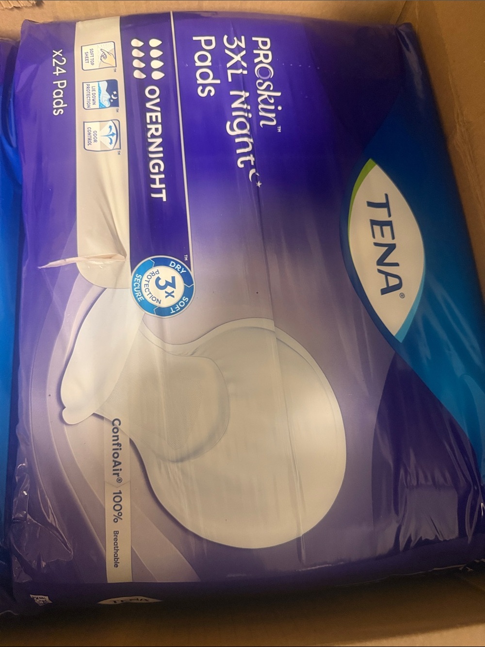 Tena PROskin 3XL Overnight Pads  24 pads